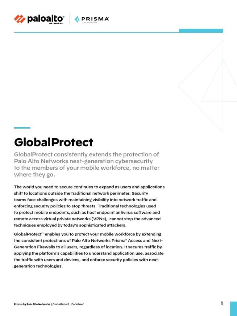 Palo Alto Global Protect Pdf Pdf Virtual Private Network Security