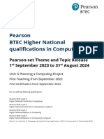 Btec HN Computing l4 Pearson Set Release 2023 2024 PDF