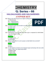 Xii Chemistry - DPQ - 66. Answer Key