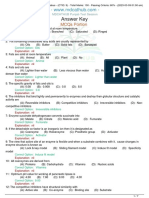 MDCAT Mock Test Paper - MDCAT Syllabus - (CTID: 9) - Total Marks: 100 - Passing Criteria: 60