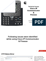 Technical Issues With Cisco IP Communicator & Finesse