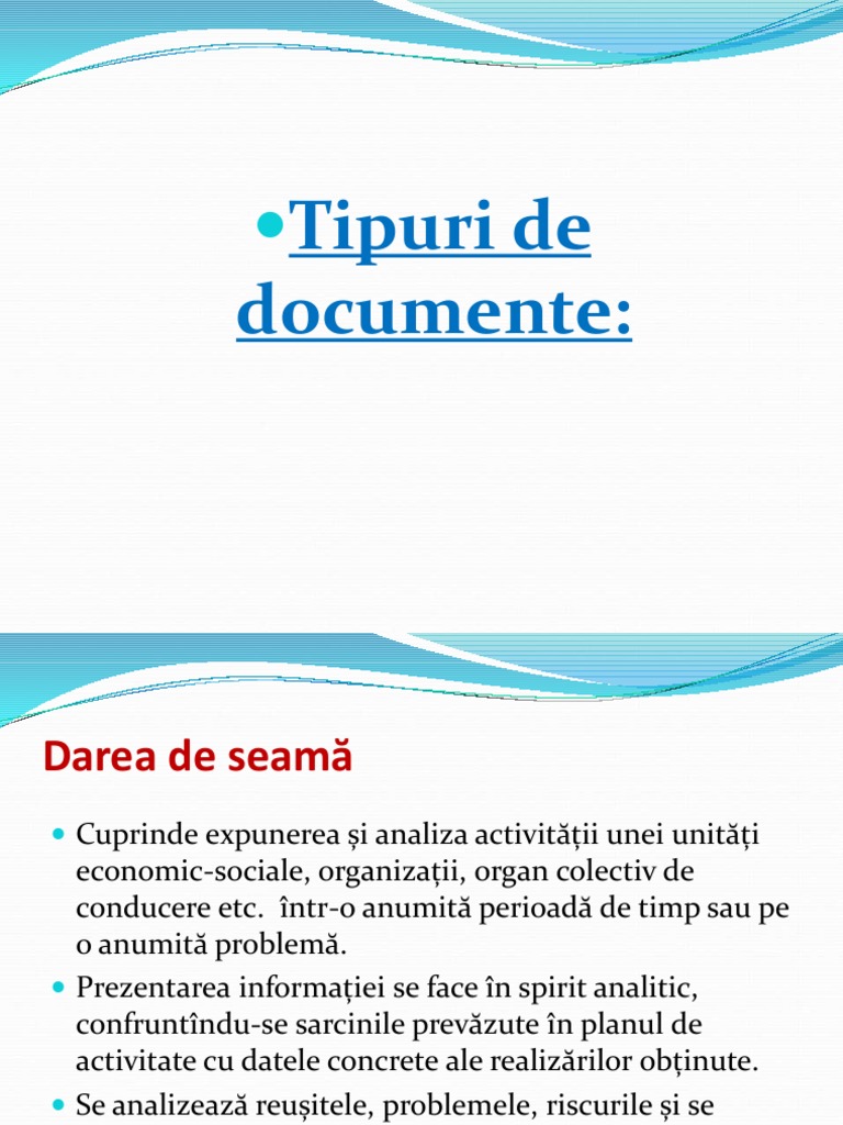 Tipuri de Documente 111 | PDF