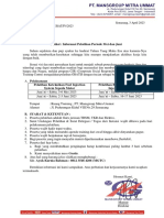 Surat Informasi Training Mei-Juni 2023 PDF