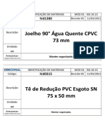 Identificação de materiais e EPIs