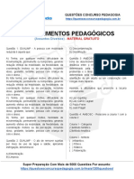 #34 Questões de Provas Ano 2022 Questões Concurso Pedagogia PDF