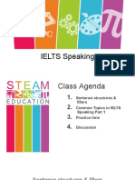 IELTS Speaking Class Agenda