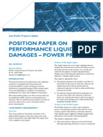 Position Paper On Performance Liquidated Damages