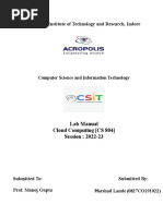 Lab Manual Cloud Computing PDF