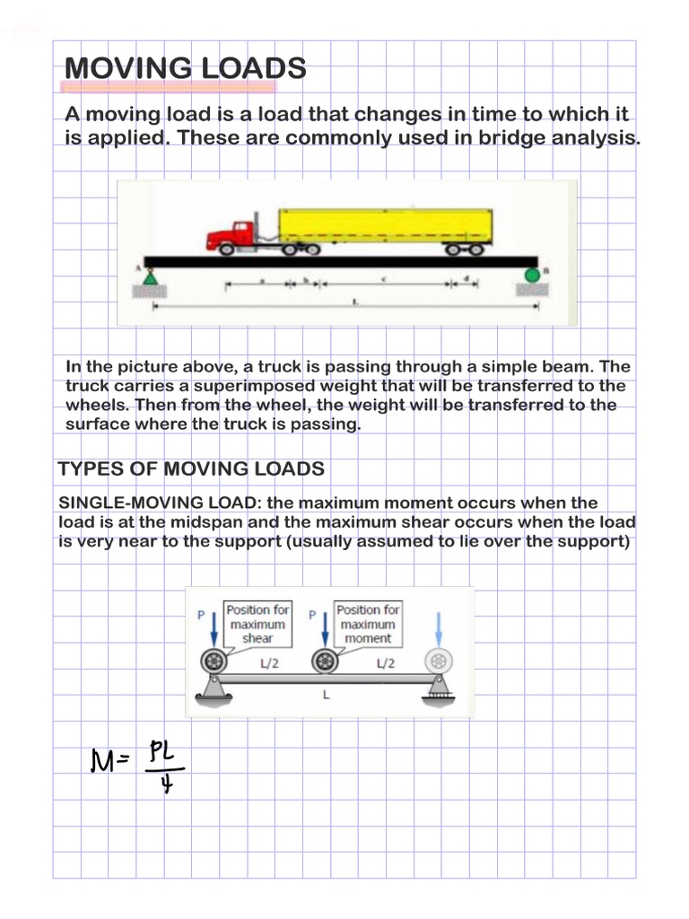Moving-Loads PDF | PDF