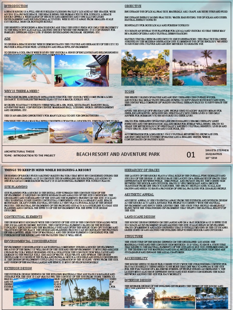 Beach Resort Design and Amenities Guide | PDF | Resort | Hotel