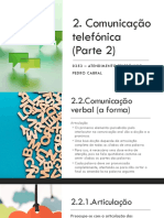 Comunicação Telefónica (Parte 2)