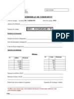 Bordereau de Versement VM PDF
