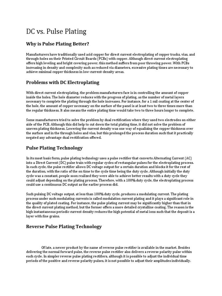 Pulse Plating Vs Dc _ Pulse plating – TLWK