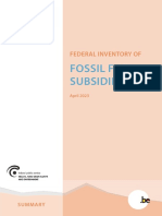 Federal Inventory of Fossil Fuel Subsidies (Summary - 2023)