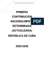 Cuban First NDC (Updated Submission)
