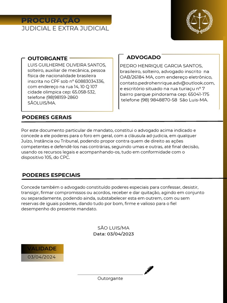 Cópia de Cópia de Procuração Gratuita em Visual Law - Redesign 360 PDF ...