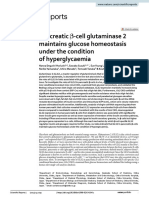 Pancreatic β‑cell glutaminase 2 maintains glucose homeostasis under the condition of hyperglycaemia