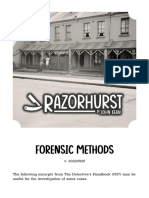 Razorhurst - Forensic Methods PDF