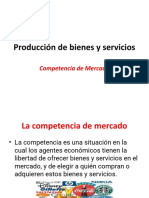 Produccion de Bienes y Servicios - Competencia Perfecta