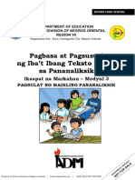 FIl 11 - Pagbasa - Q4 - Module 3 - Final PDF