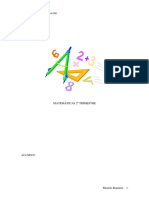 Matemáticas 2º Trimestre