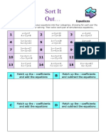 Simultaneous Equations Sort It Out