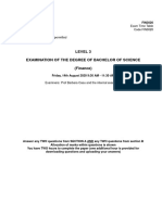 FIN3020 Exam 2020 Aug PDF