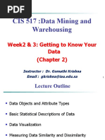 Week 2 - 3getting To Know Your Data