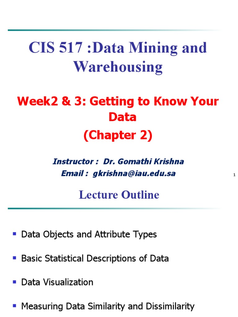 Understanding Data: An Analysis of Attribute Types, Data Quality Issues ...