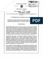 Decreto 774 Del 16 de Mayo de 2022