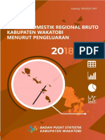 Produk Domestik Regional Bruto Kabupaten Wakatobi Menurut Pengeluaran 2018-2022 PDF