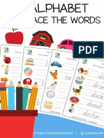 Alphabet Tracing Worksheets Copyright 2022 English Created Resources PDF