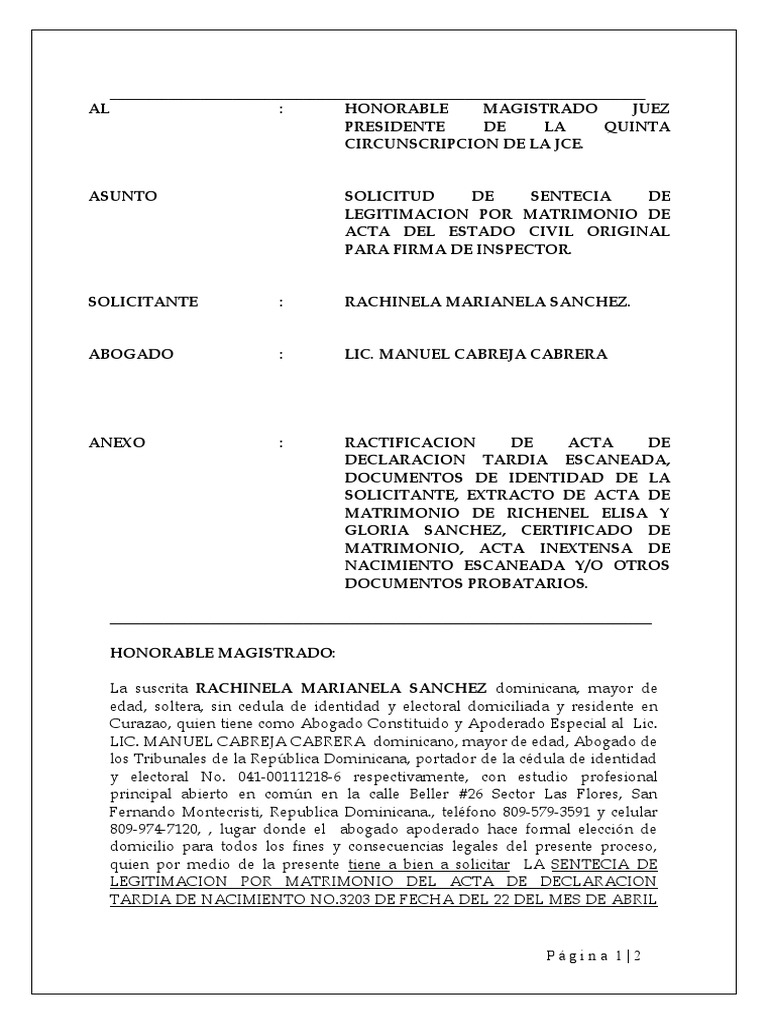 Solicitud de Sentencia 5ta Circunscripcion | PDF | Gobierno | Justicia