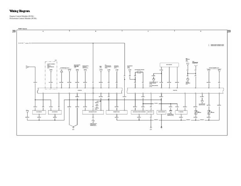 Wiring Diagram Honda Fit PGMFI System PDF PDF Machines