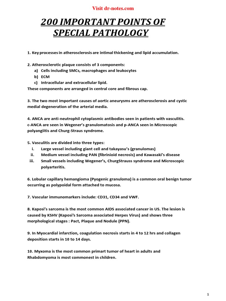200-important-points-of-special-pathology-dr-notes-pdf