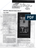 GEC-Motor Protection Relay - Protección Por Corriente Soplador PDF