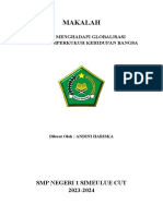 Makalah Upaya Menghadapi Globalisasi Untuk Memperkukuh Kehidupan Bangsa Faiq