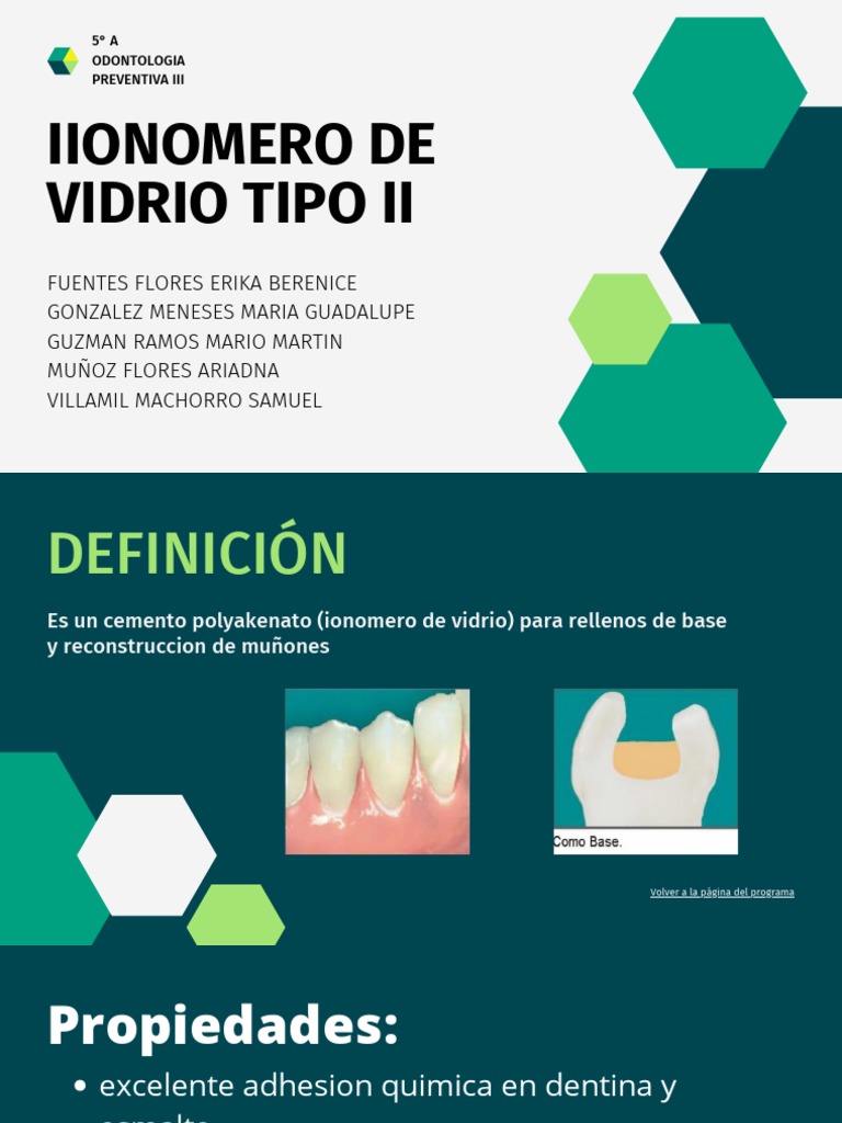 Ionomero de Vidrio Tipo II en Odontología | PDF