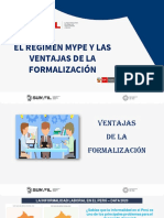 El Régimen MYPE y Las - Ventajas - de La Formalización PDF