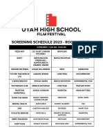 Screening Schedule 2023