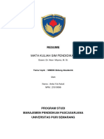 Resume 2 Simdik Bidang Akademik PDF