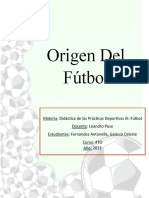 Origen Del Futbol