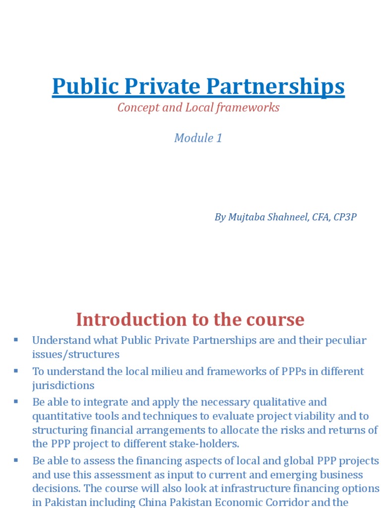 Public-Private Partnerships Overview | PDF | Business | Finance & Money ...