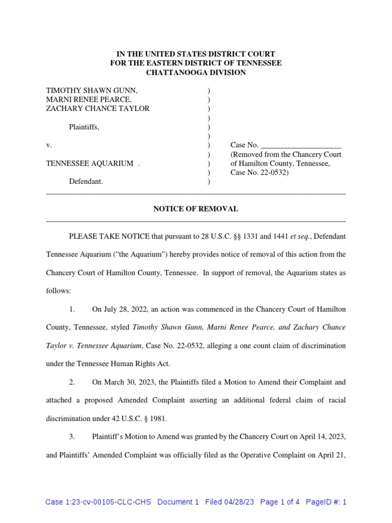 Aquarium Lawsuit PDF
