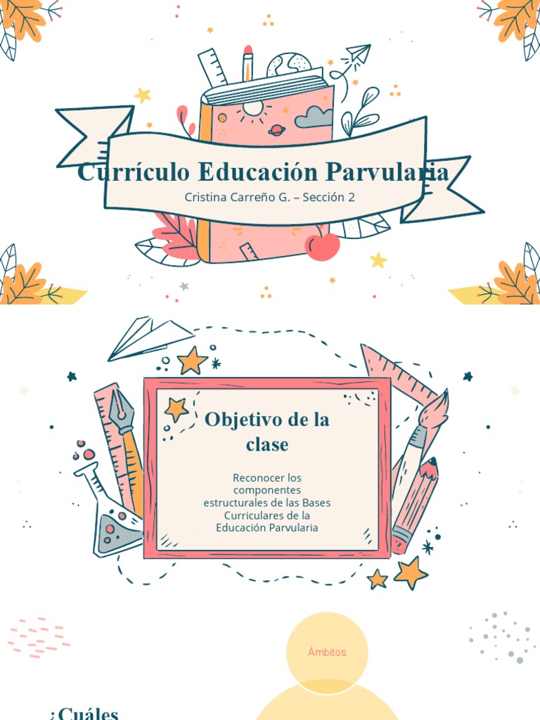 Componentes de las BCEP en Educación Parvularia | PDF | Aprendizaje ...
