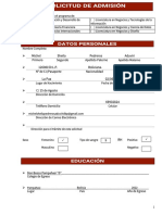 Solicitud de Admision PDF