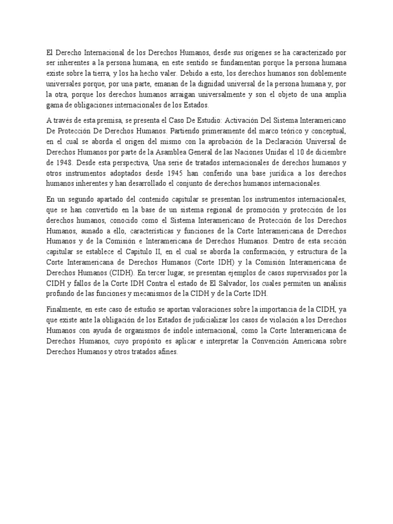 El Derecho Internacional de Los Derechos Humanos | PDF | Derechos ...