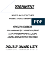 Doubly Linked List Data Structure Implementation in C