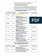 CBSE Sports Calendar (2022-23) 21.11.2022 PDF