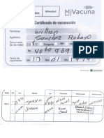 Carnet Vacunas COVID-19 William Sanchez PDF